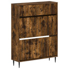 Schoenenkast 78x24x103 cm bewerkt hout gerookt eiken
