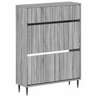 Schoenenkast ZWOLLE 78x24x103 cm grijs Sonoma
