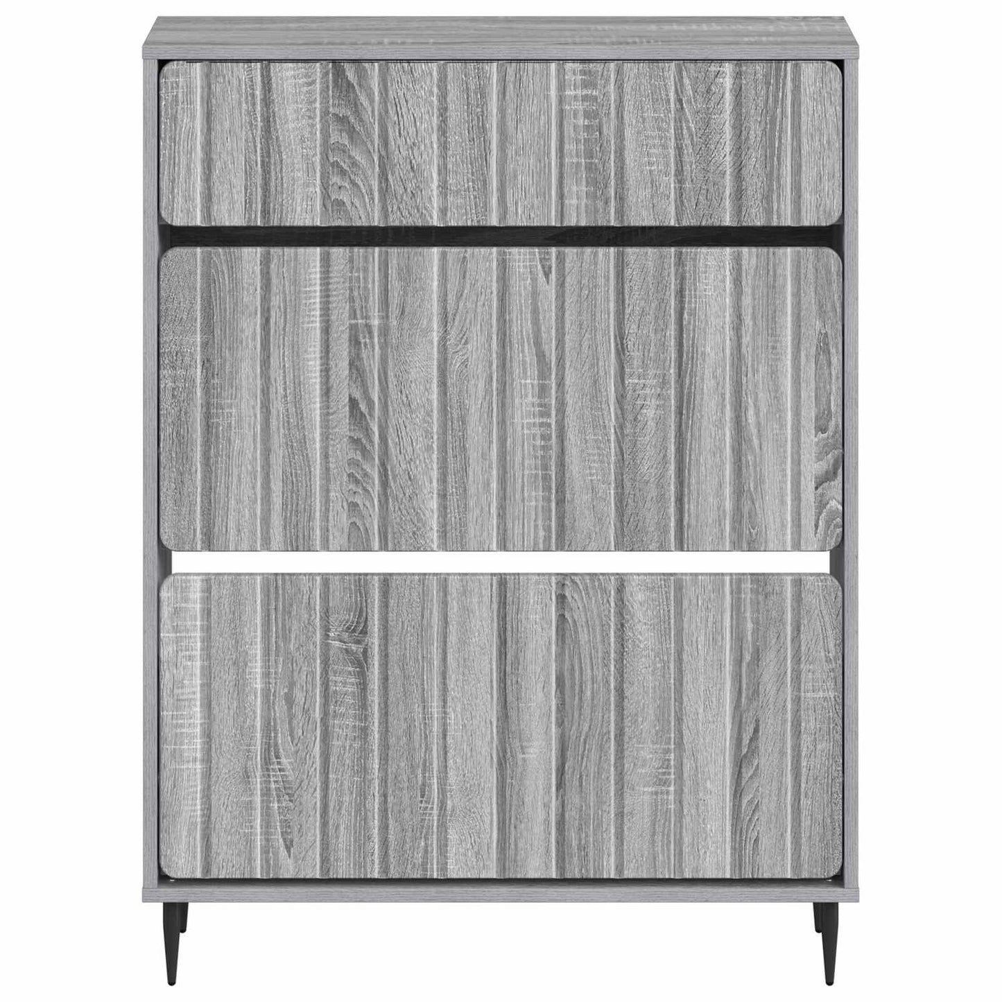 Schoenenkast ZWOLLE 78 x 24 x 103 cm Bewerkt hout Grijs Sonoma