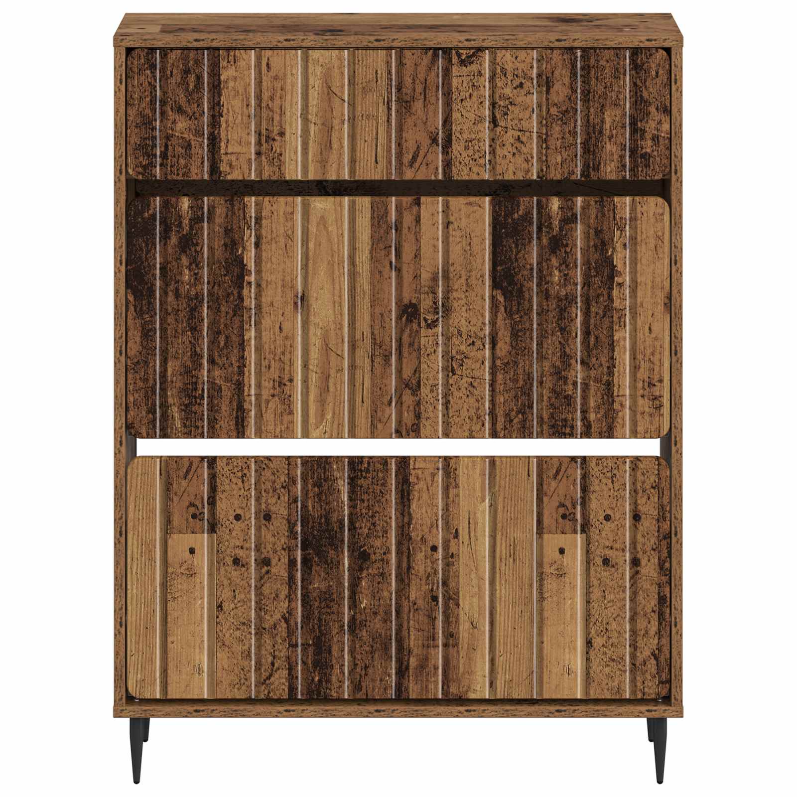 Schoenenkast ZWOLLE 78 x 24 x 103 cm Bewerkt hout Oud hout