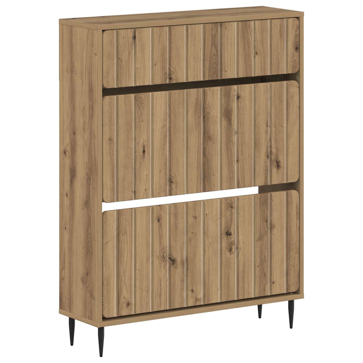 Schoenenkast ZWOLLE 78 x 24 x 103 cm Bewerkt hout