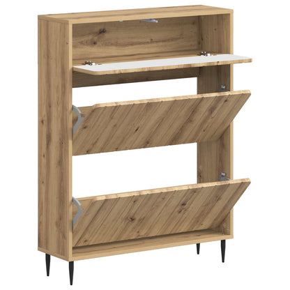 Schoenenkast ZWOLLE 78 x 24 x 103 cm Bewerkt hout