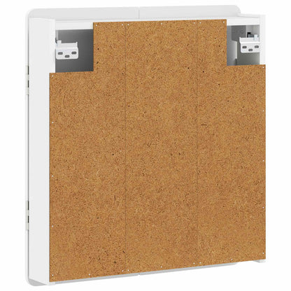 Dartbord Kabinet ZWOLLE Wit 52,5 x 10,5 x 57,5 cm Bewerkt hout