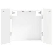 Dartbordkabinet Wit 52,5x10,5x57,5 cm bewerkt hout