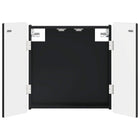 Dartbordkabinet zwart 52,5x10,5x57,5 cm