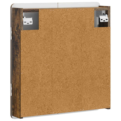 Dartbord Kabinet ZWOLLE Gerookt eiken 52,5 x 10,5 x 57,5 cm