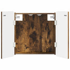 Dartbordkast gerookt eiken 52,5x10,5x57,5 cm