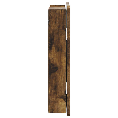 Dartbord Kabinet ZWOLLE Gerookt eiken 52,5 x 10,5 x 57,5 cm