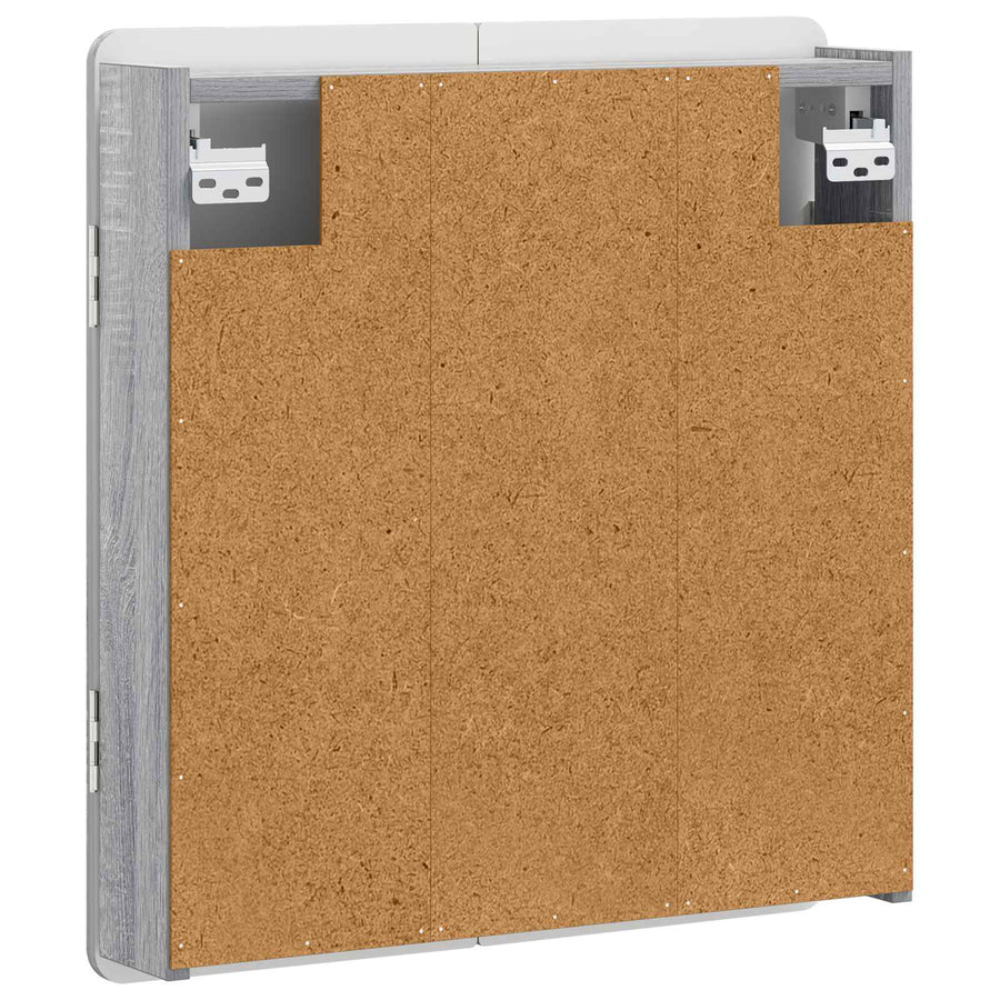 Dartbord Kabinet ZWOLLE Grijs Sonoma 52,5 x 10,5 x 57,5 cm