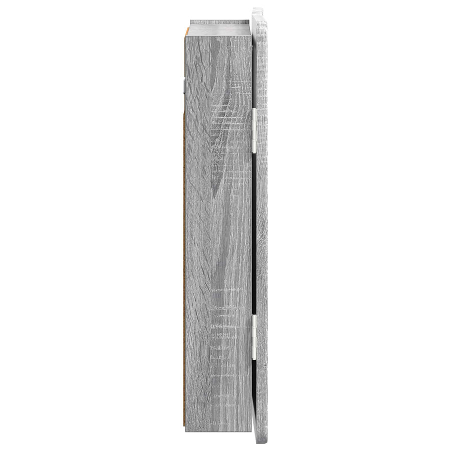 Dartbord Kabinet ZWOLLE Grijs Sonoma 52,5 x 10,5 x 57,5 cm