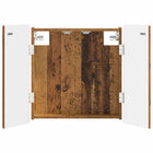 Dartbordkast oud hout 52,5x10,5x57,5 cm