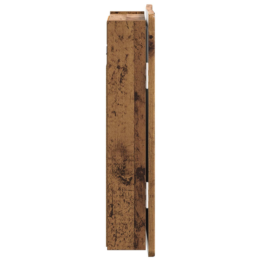Dartbord Kabinet ZWOLLE Oud hout 52,5 x 10,5 x 57,5 cm