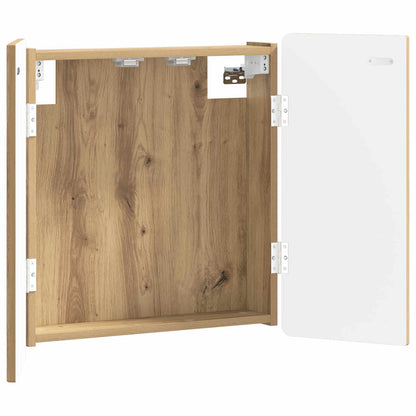 Dartbord Kabinet ZWOLLE Artisanaal eiken 52,5 x 10,5 x 57,5 cm
