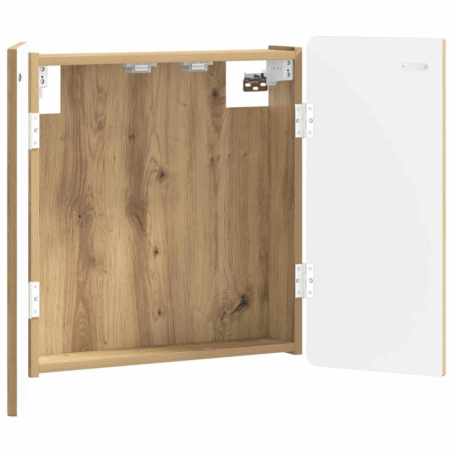 Dartbord Kabinet ZWOLLE Artisanaal eiken 52,5 x 10,5 x 57,5 cm