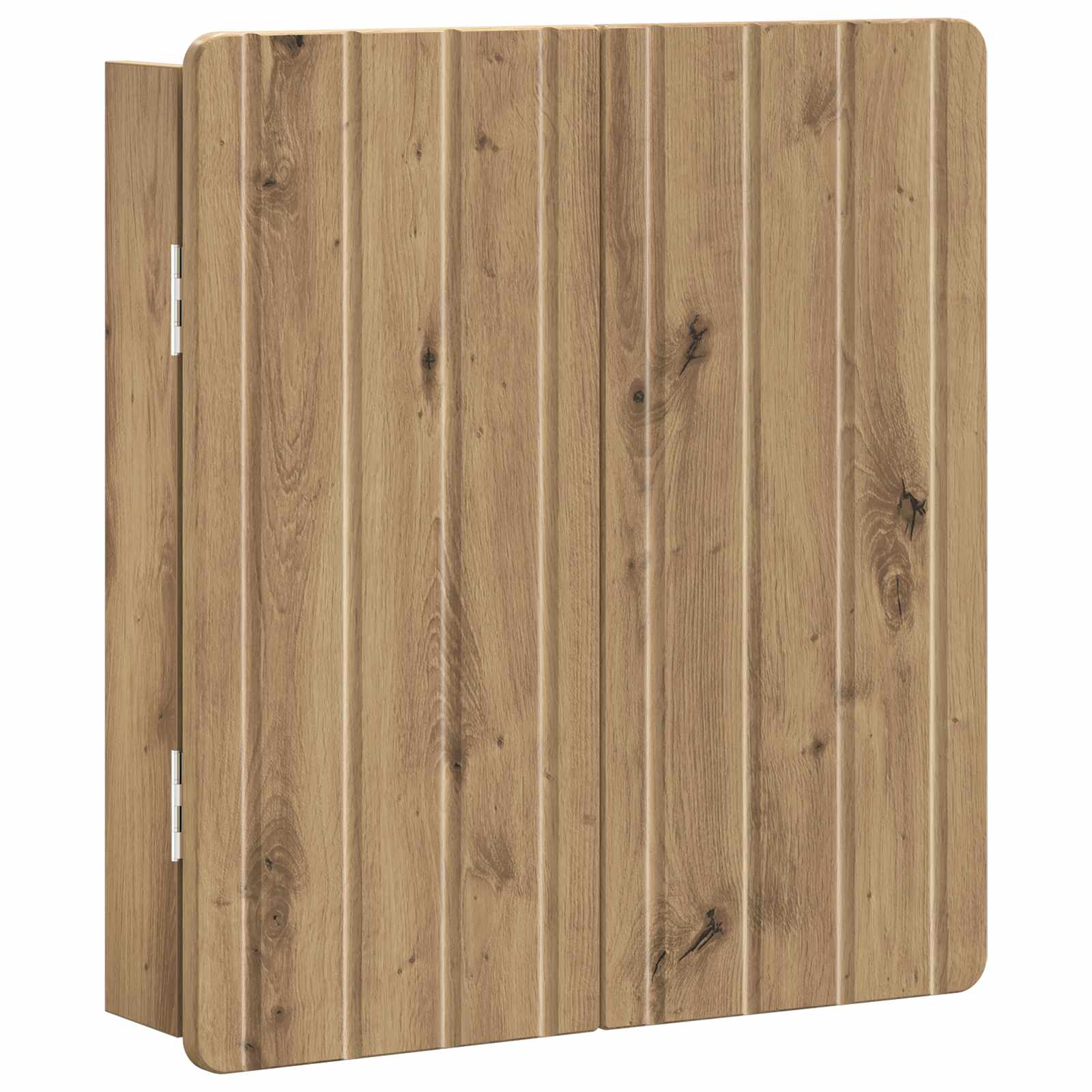 Dartbord Kabinet ZWOLLE Artisanaal eiken 52,5 x 10,5 x 57,5 cm