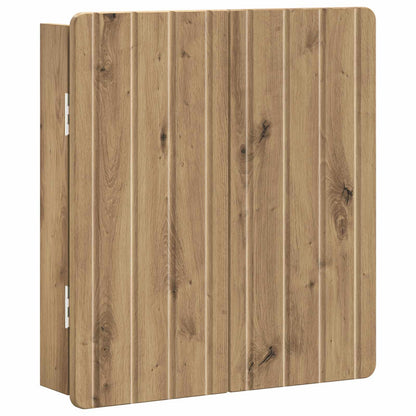 Dartbord Kabinet ZWOLLE Artisanaal eiken 52,5 x 10,5 x 57,5 cm