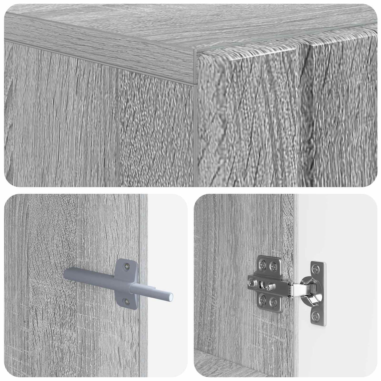 Tv-meubel Grijs Sonoma Bewerkt hout