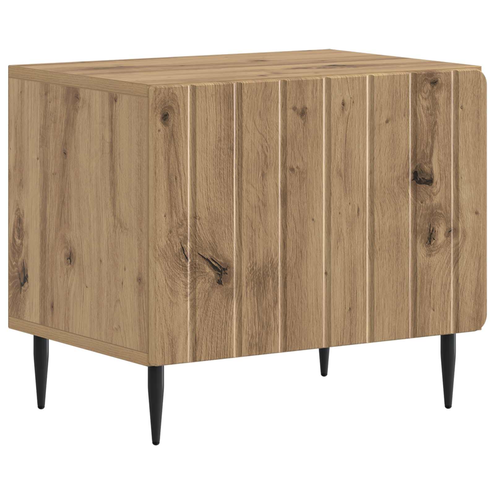 Tv-meubel Artisanaal eiken Bewerkt hout