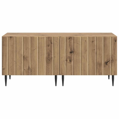 Tv-meubel Artisanaal eiken Bewerkt hout