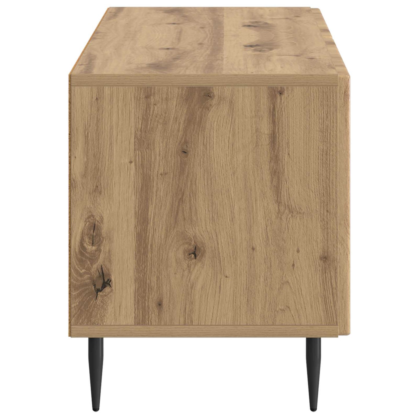 Tv-meubel Artisanaal eiken Bewerkt hout