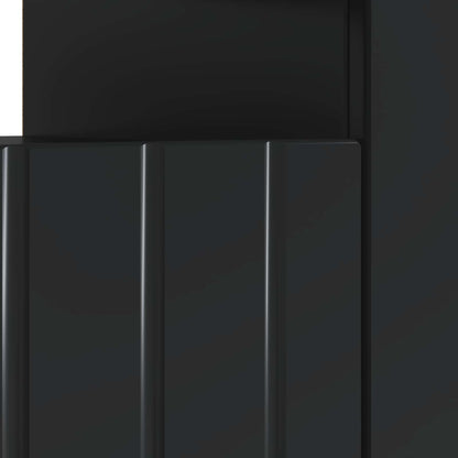 LED tv-meubel Zwart Bewerkt hout