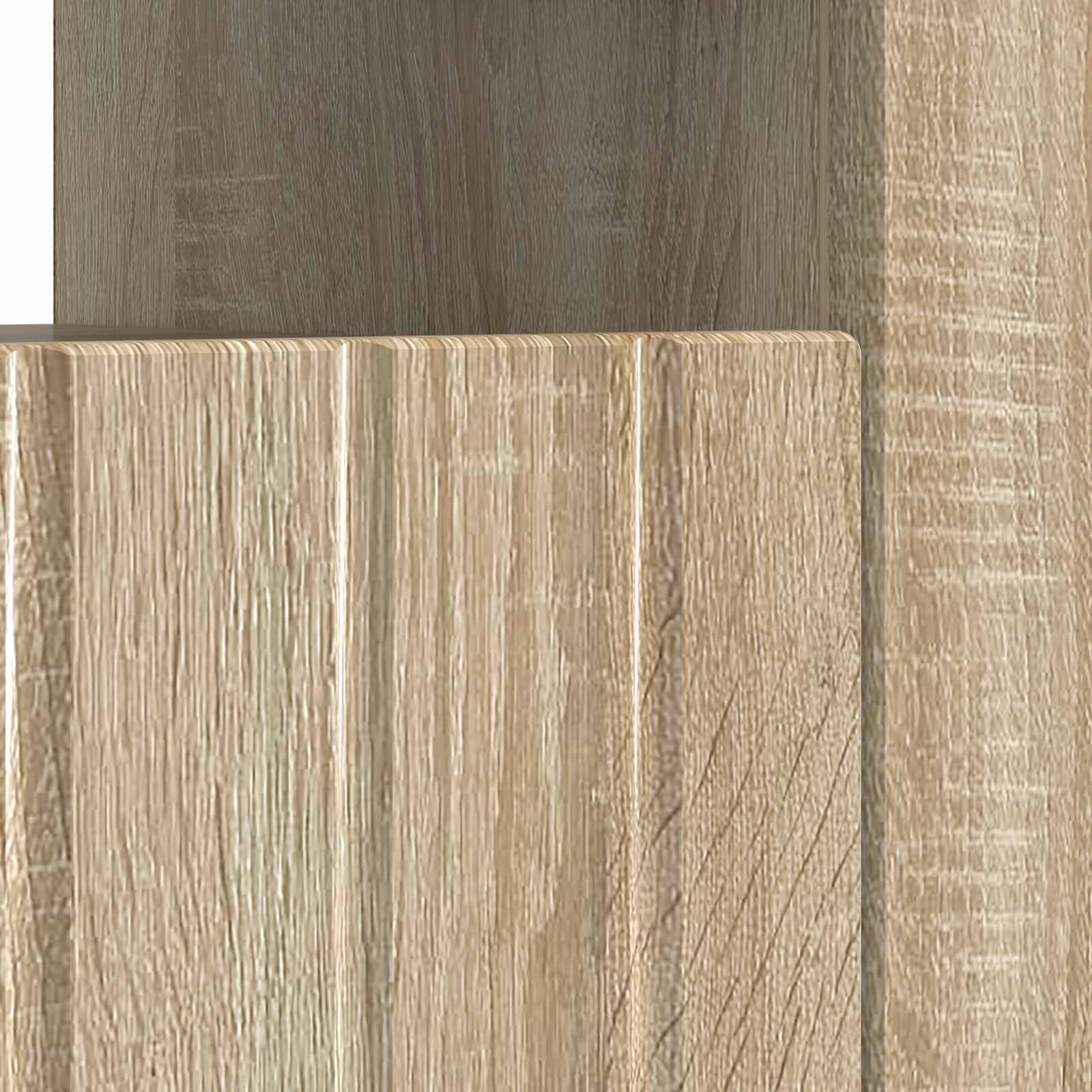 LED tv-meubel Sonoma Eiken Bewerkt hout