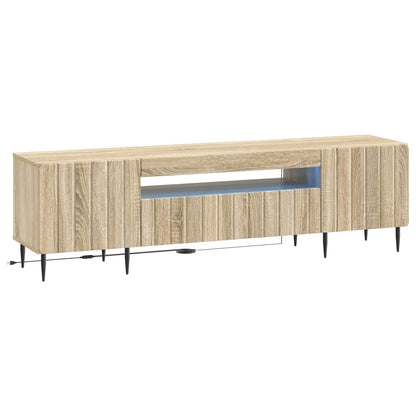 LED tv-meubel Sonoma Eiken Bewerkt hout