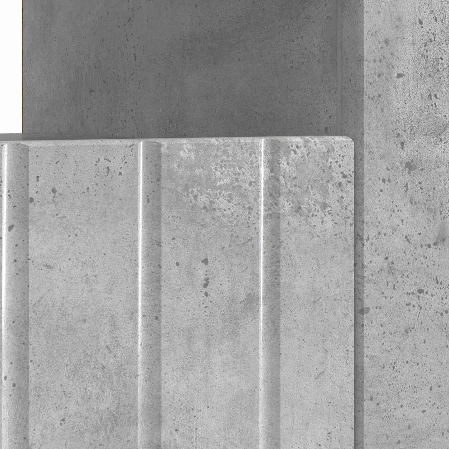 LED tv-meubel Betongrijs Bewerkt hout