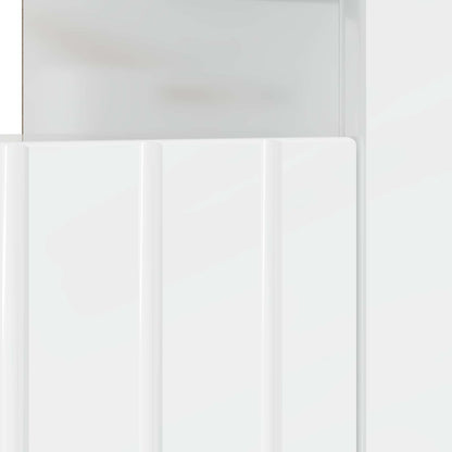 LED tv-meubel Hoogglans Wit Bewerkt hout