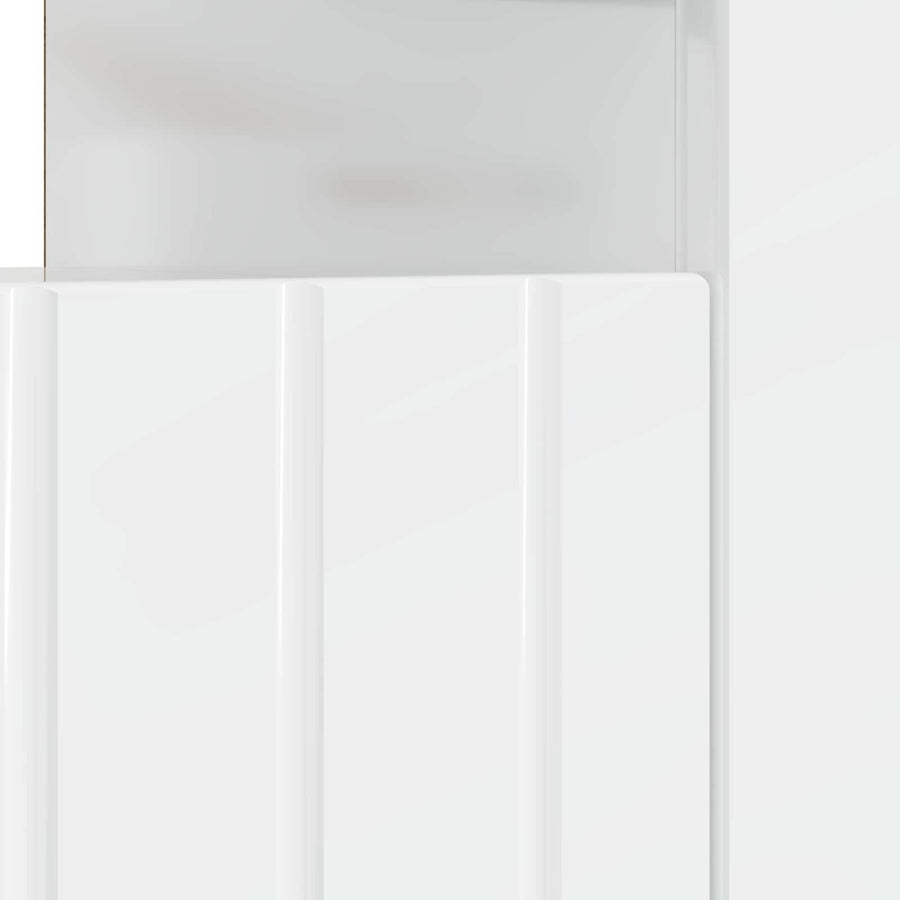 LED tv-meubel Hoogglans Wit Bewerkt hout