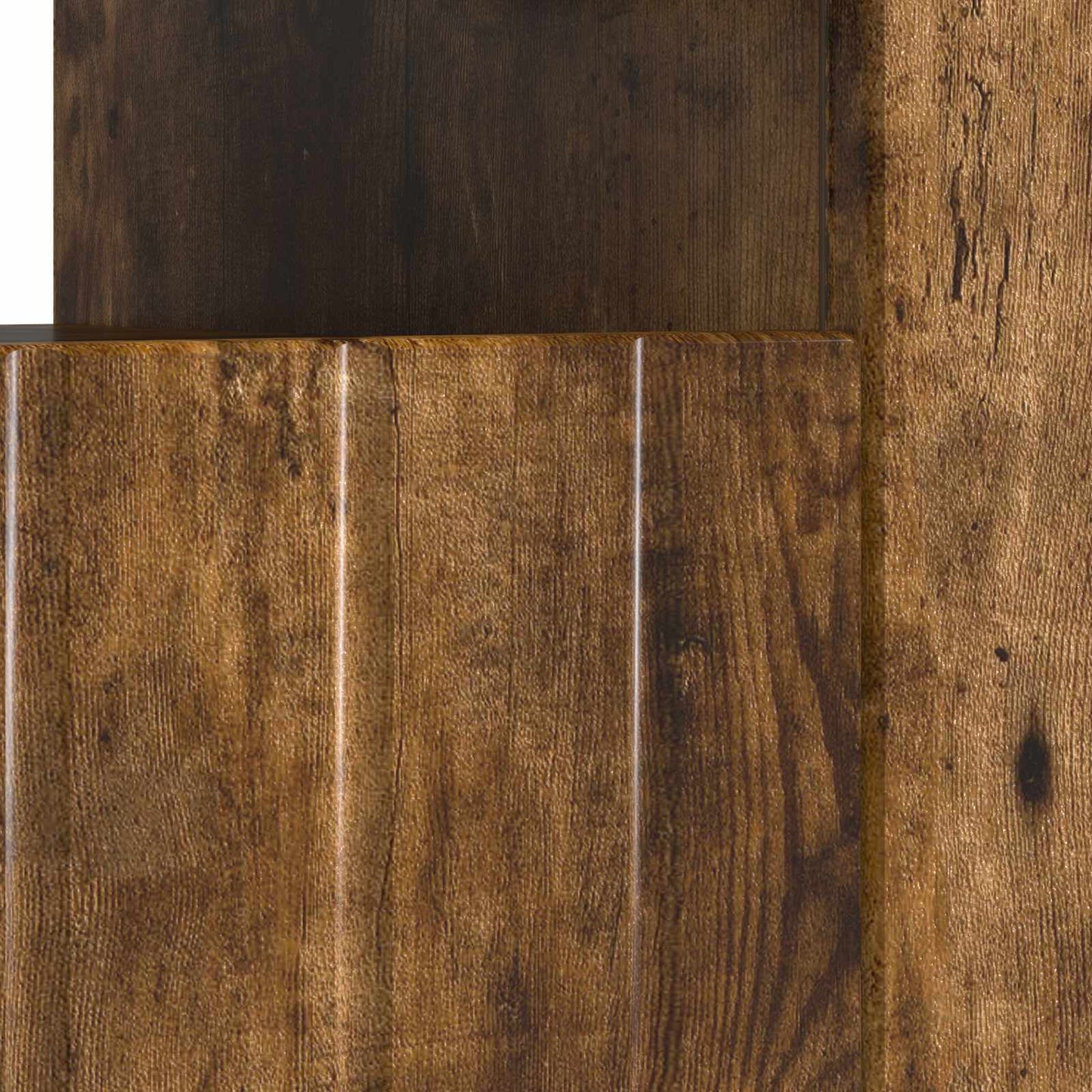 LED tv-meubel ZWOLLE Gerookt eiken Bewerkt hout