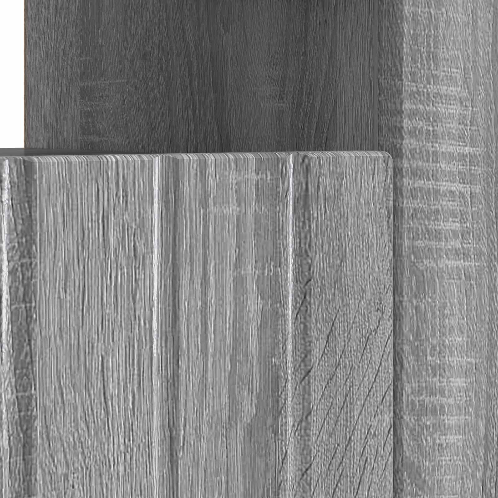 LED tv-meubel Grijs Sonoma Bewerkt hout