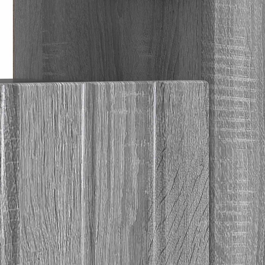 LED tv-meubel Grijs Sonoma Bewerkt hout