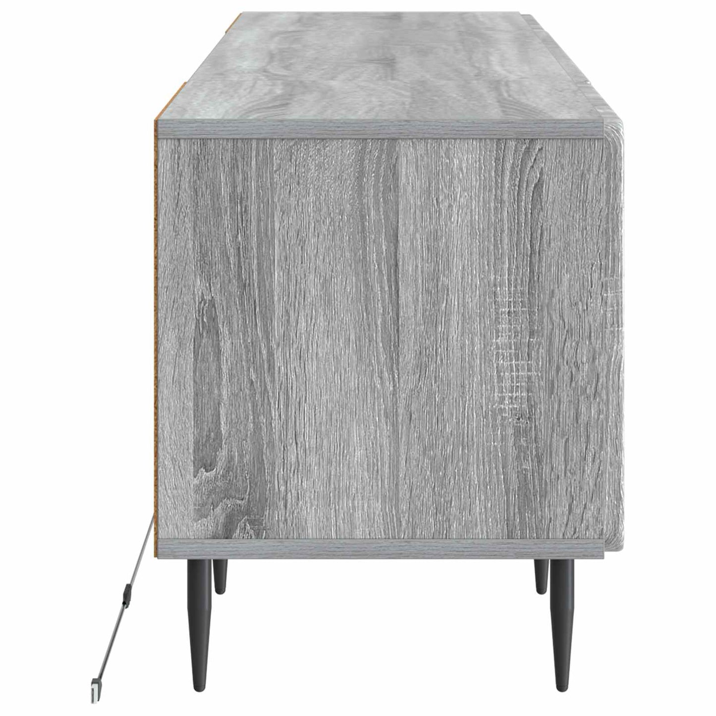 LED tv-meubel Grijs Sonoma Bewerkt hout
