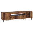 Tv-meubel bewerkt hout led