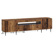 Tv-meubel bewerkt hout led