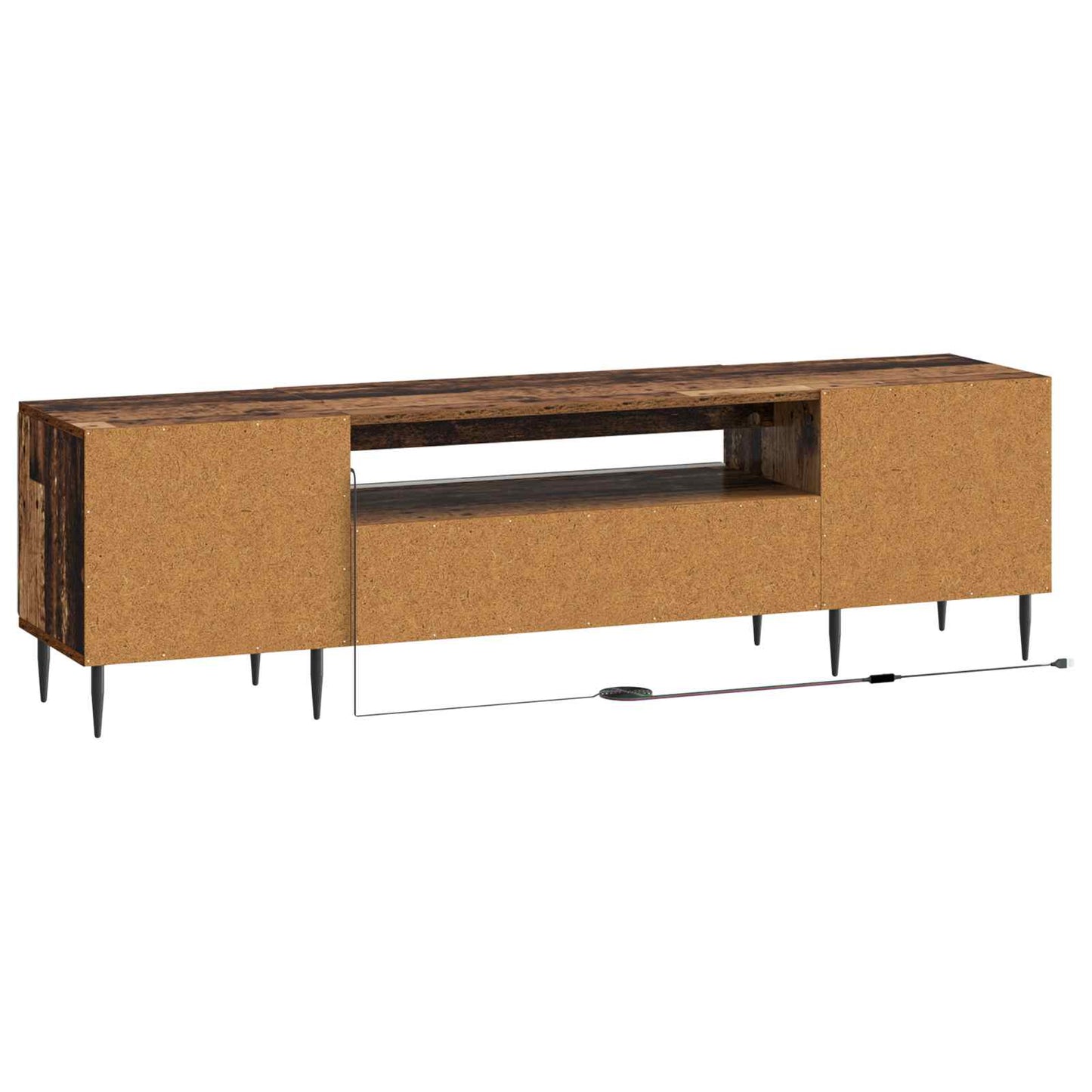 LED tv-meubel Oud hout Bewerkt hout