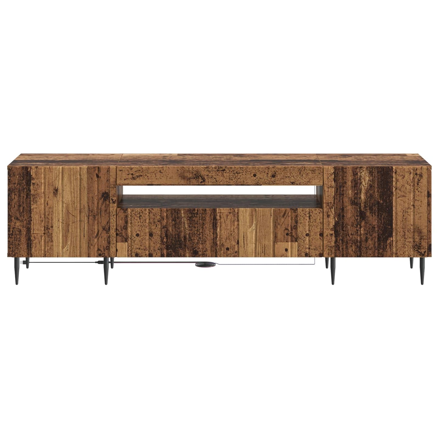 LED tv-meubel Oud hout Bewerkt hout