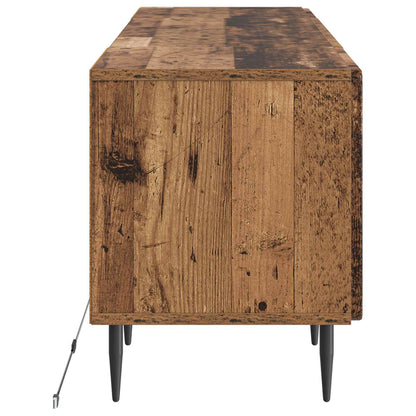 LED tv-meubel Oud hout Bewerkt hout