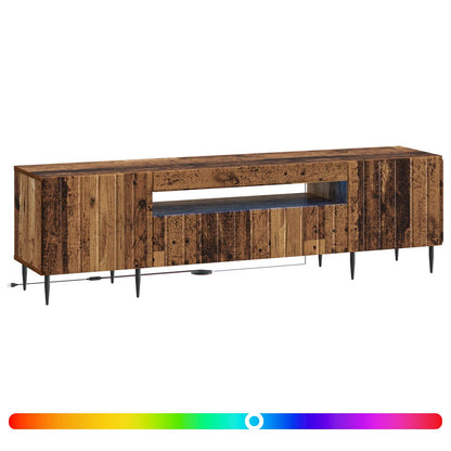 LED tv-meubel Oud hout Bewerkt hout