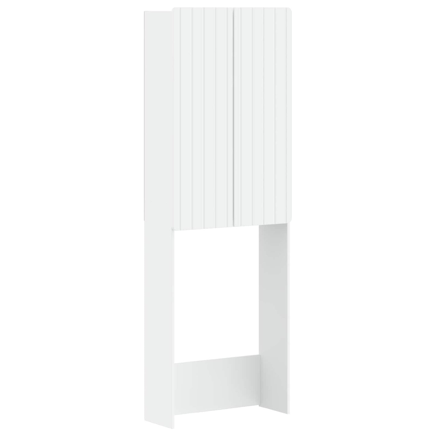 Toiletkast ZWOLLE Wit 66 x 25,5 x 190 cm Bewerkt hout