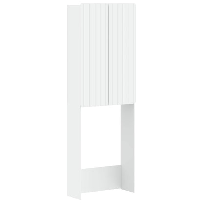 Toiletkast ZWOLLE Wit 66 x 25,5 x 190 cm Bewerkt hout