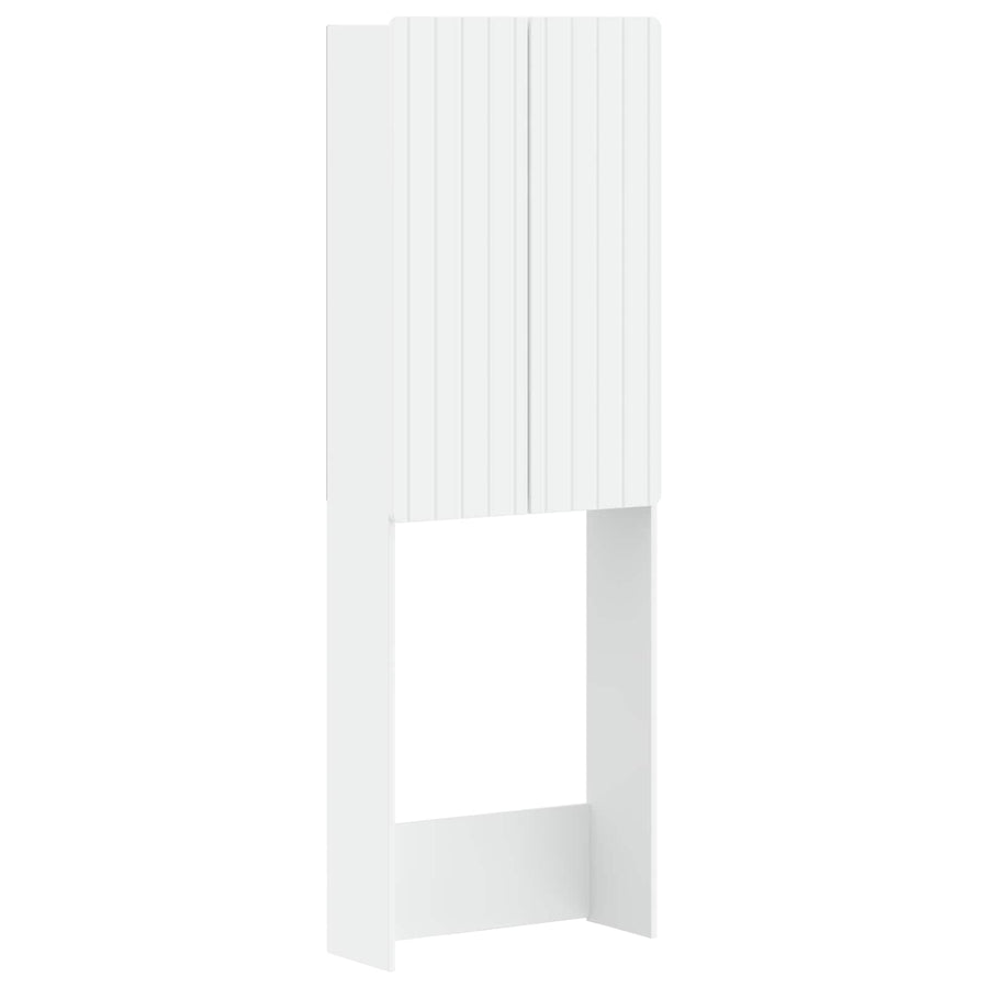 Toiletkast ZWOLLE Wit 66 x 25,5 x 190 cm Bewerkt hout