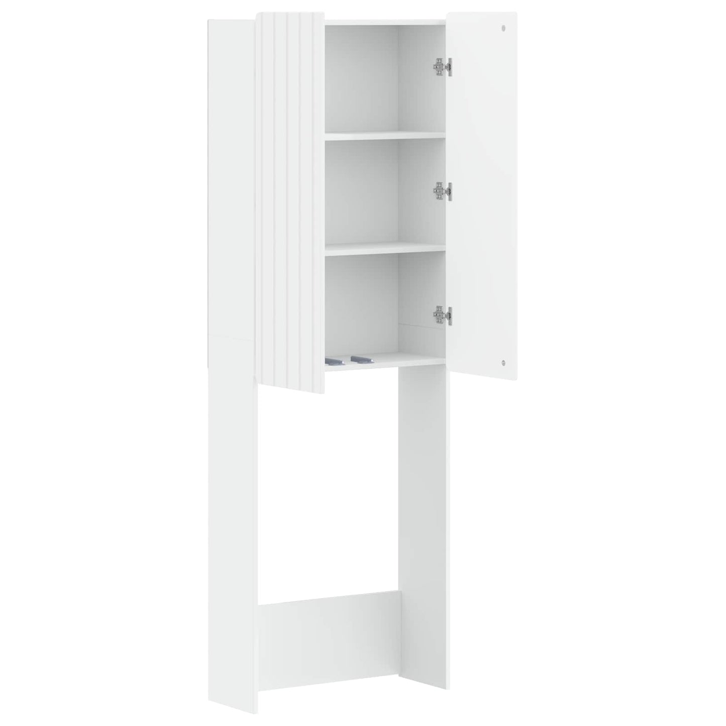 Toiletkast ZWOLLE Wit 66 x 25,5 x 190 cm Bewerkt hout