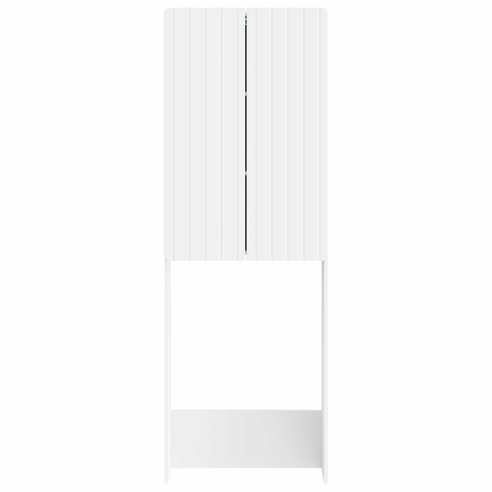 Toiletkast ZWOLLE Wit 66 x 25,5 x 190 cm Bewerkt hout