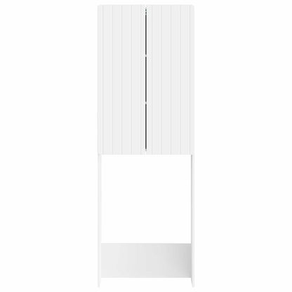 Toiletkast ZWOLLE Wit 66 x 25,5 x 190 cm Bewerkt hout