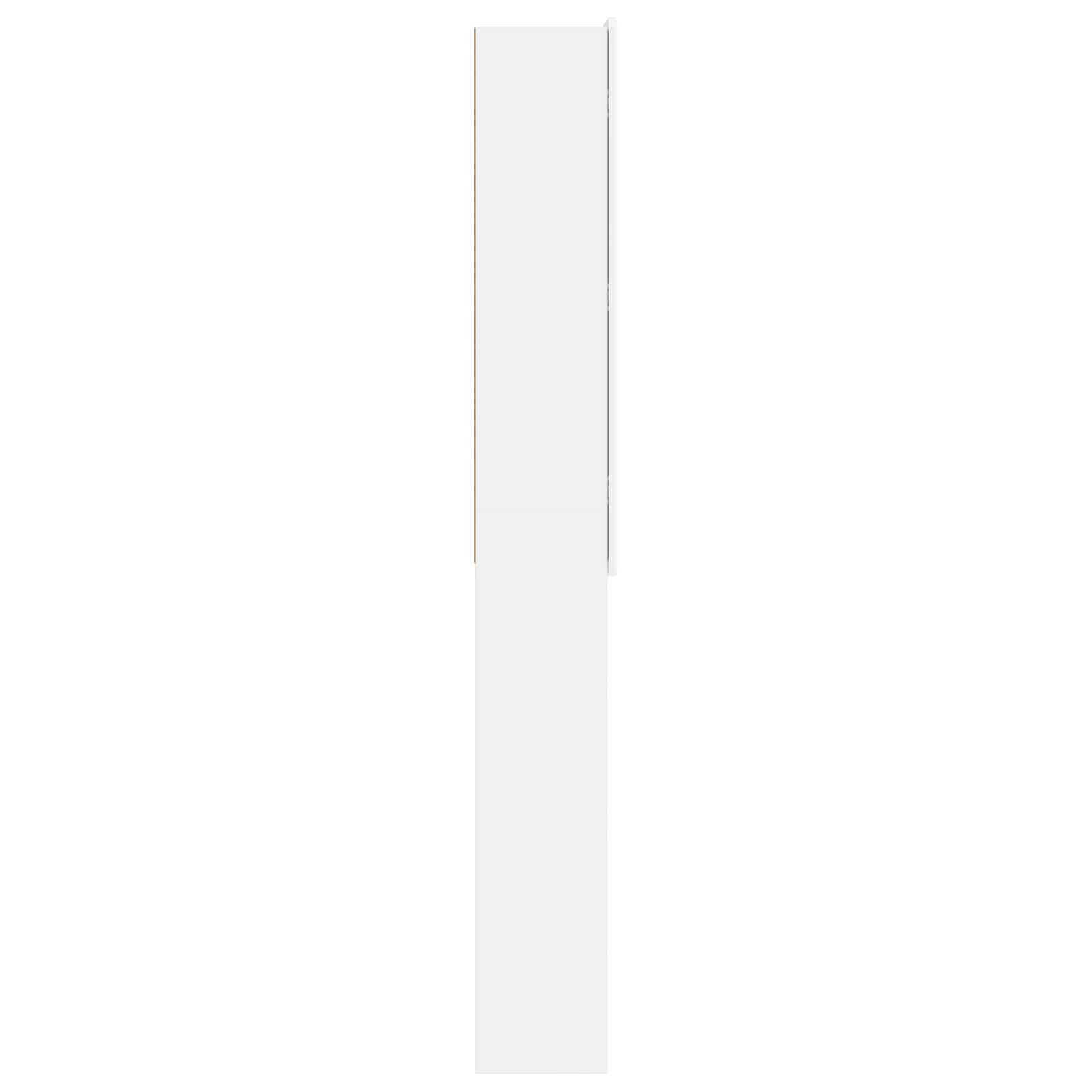Toiletkast ZWOLLE Wit 66 x 25,5 x 190 cm Bewerkt hout