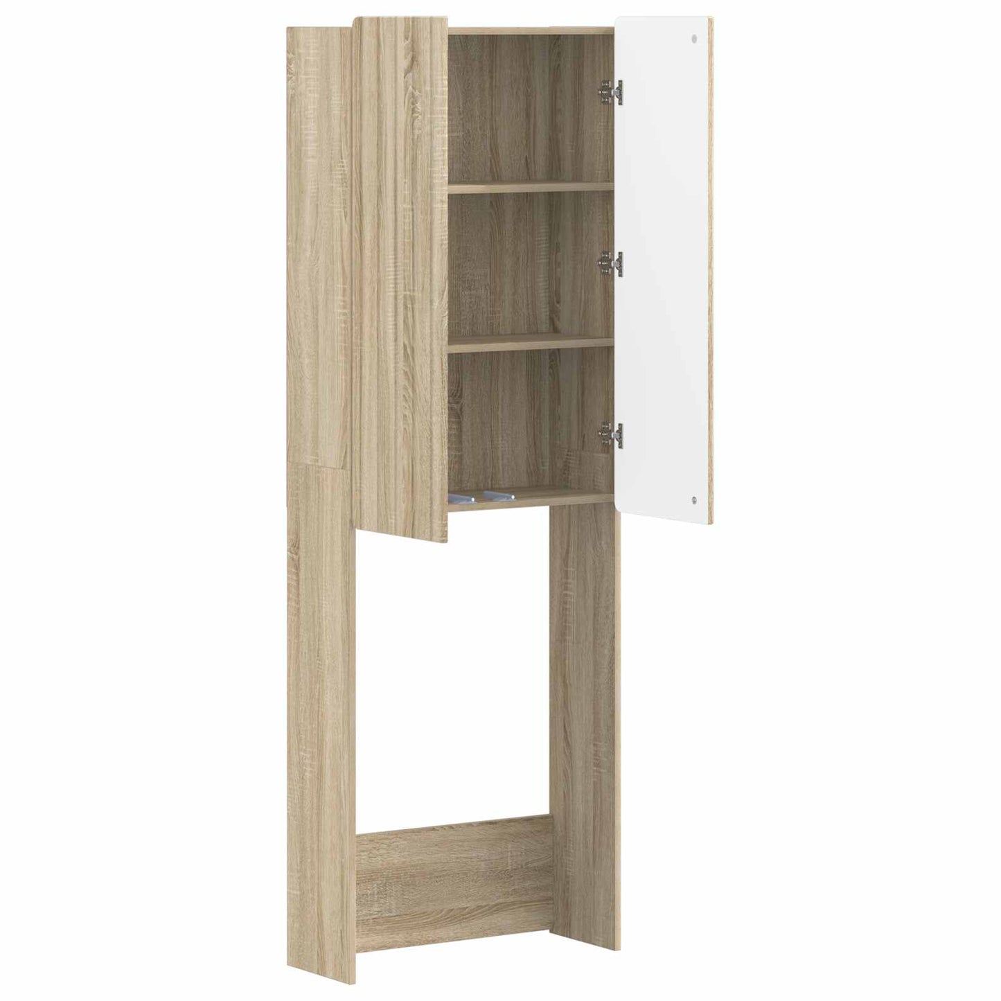 Toiletkast ZWOLLE Sonoma Eiken 66 x 25,5 x 190 cm Bewerkt hout