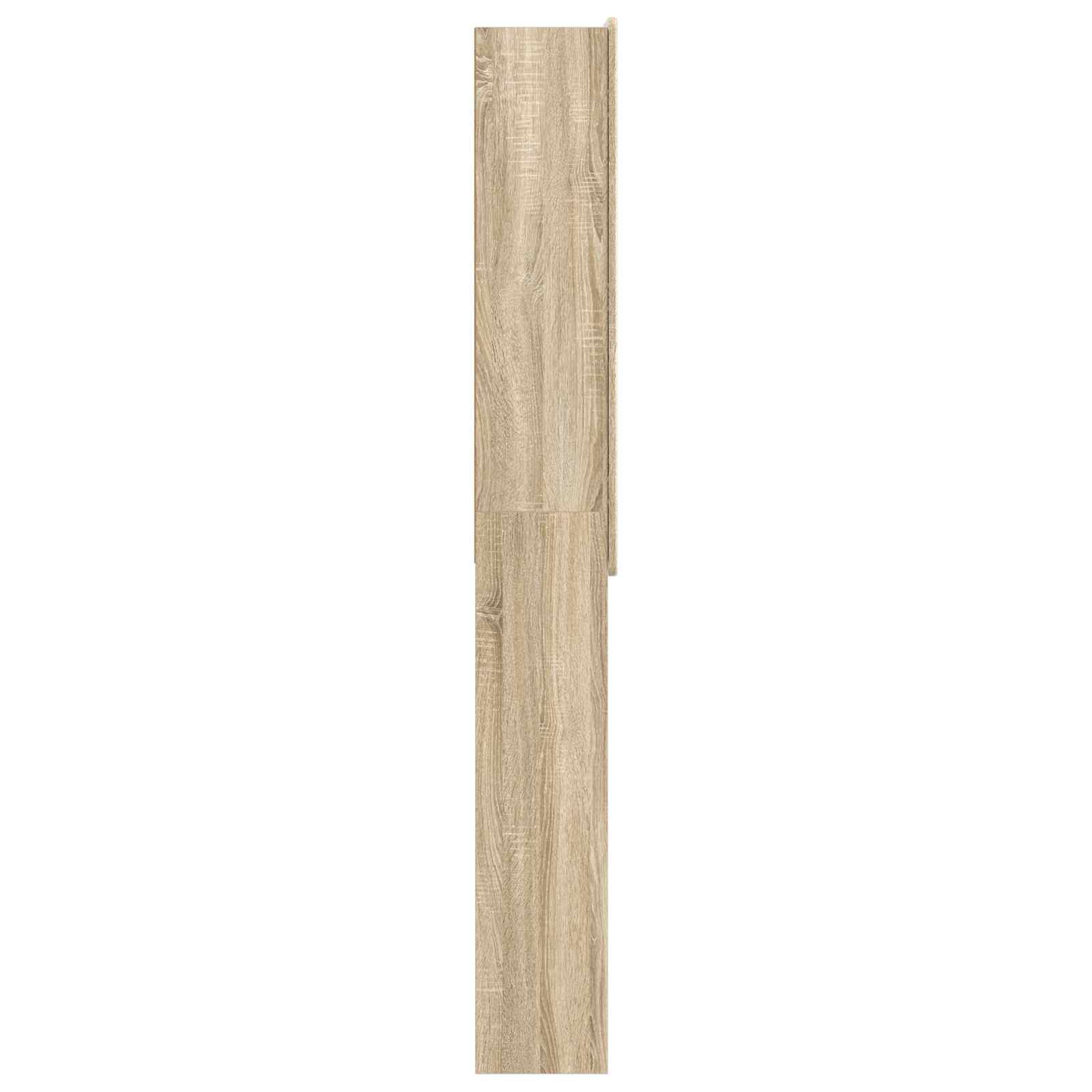 Toiletkast ZWOLLE Sonoma Eiken 66 x 25,5 x 190 cm Bewerkt hout