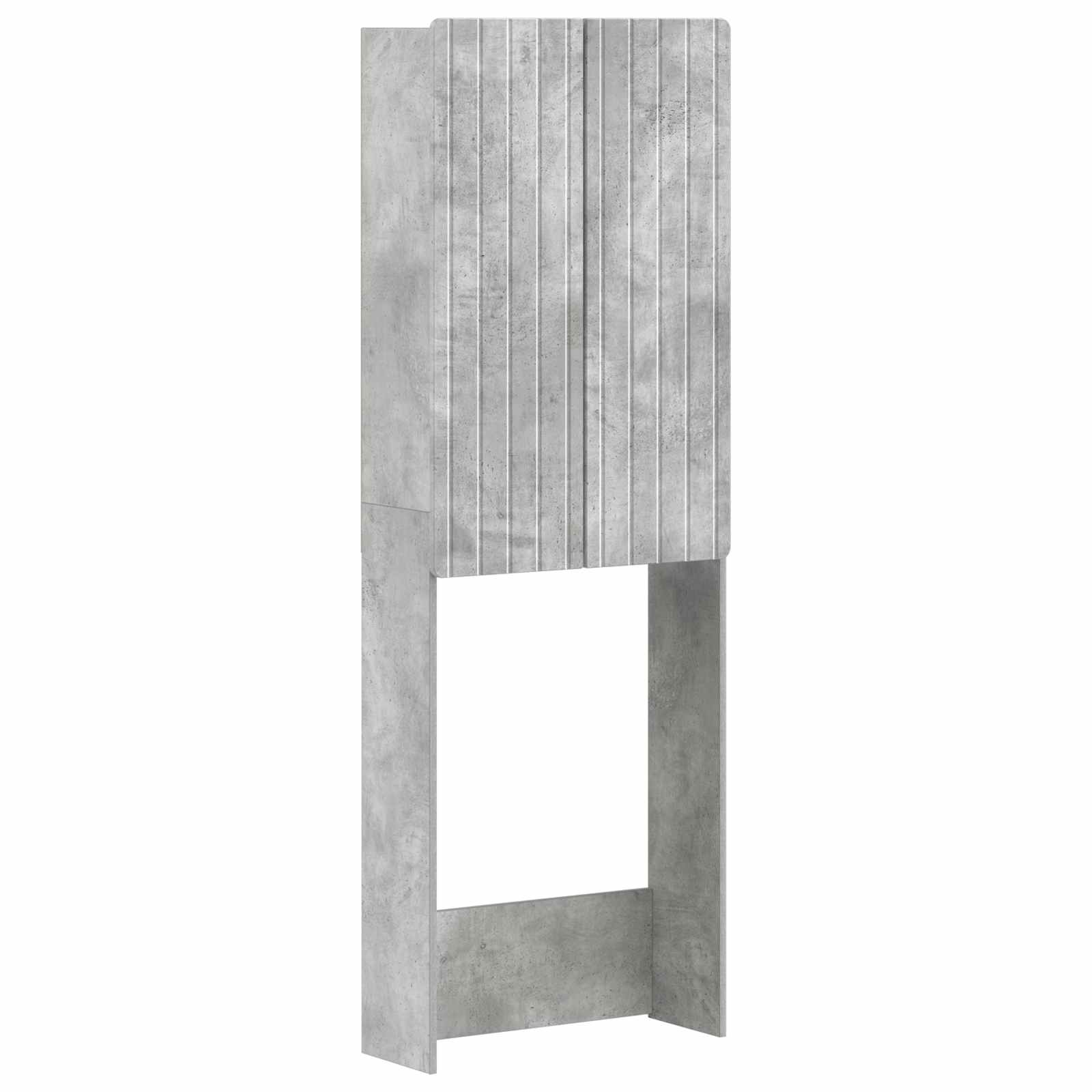 Toiletkast ZWOLLE Betongrijs 66 x 25,5 x 190 cm Bewerkt hout